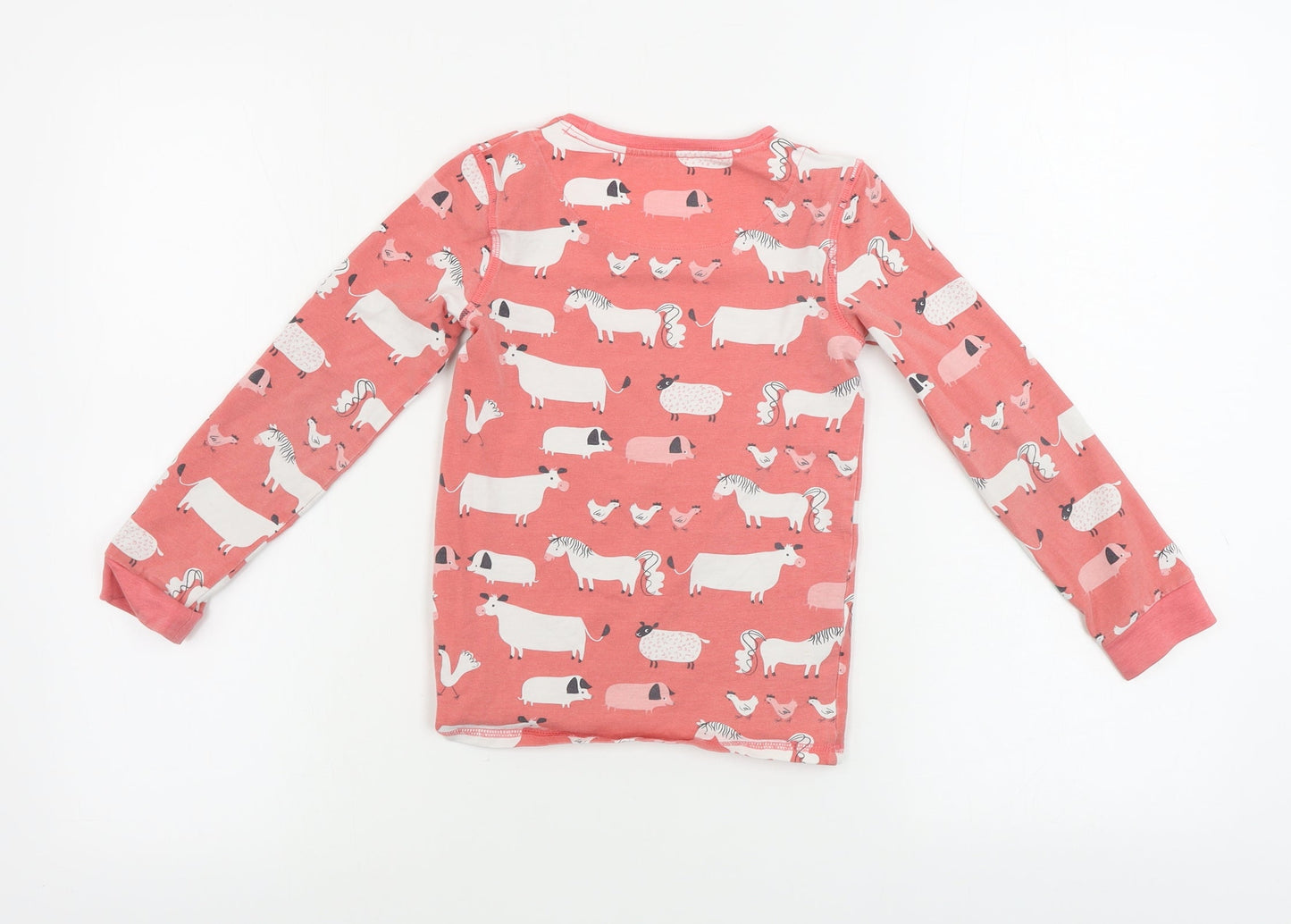 Marks and Spencer  Girls Pink   Basic T-Shirt Size 6-7 Years