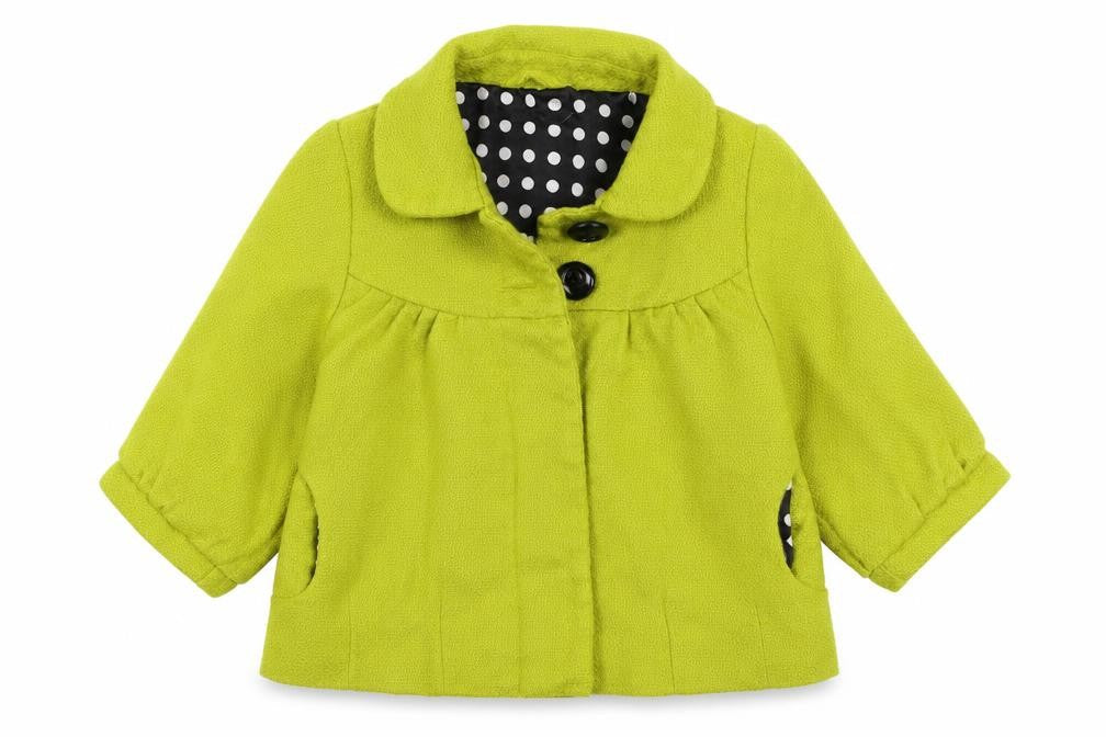 George  Girls Green   Jacket Coat Size 7-8 Years