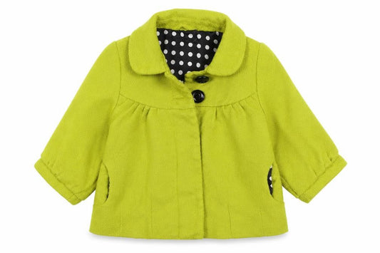 George  Girls Green   Jacket Coat Size 7-8 Years