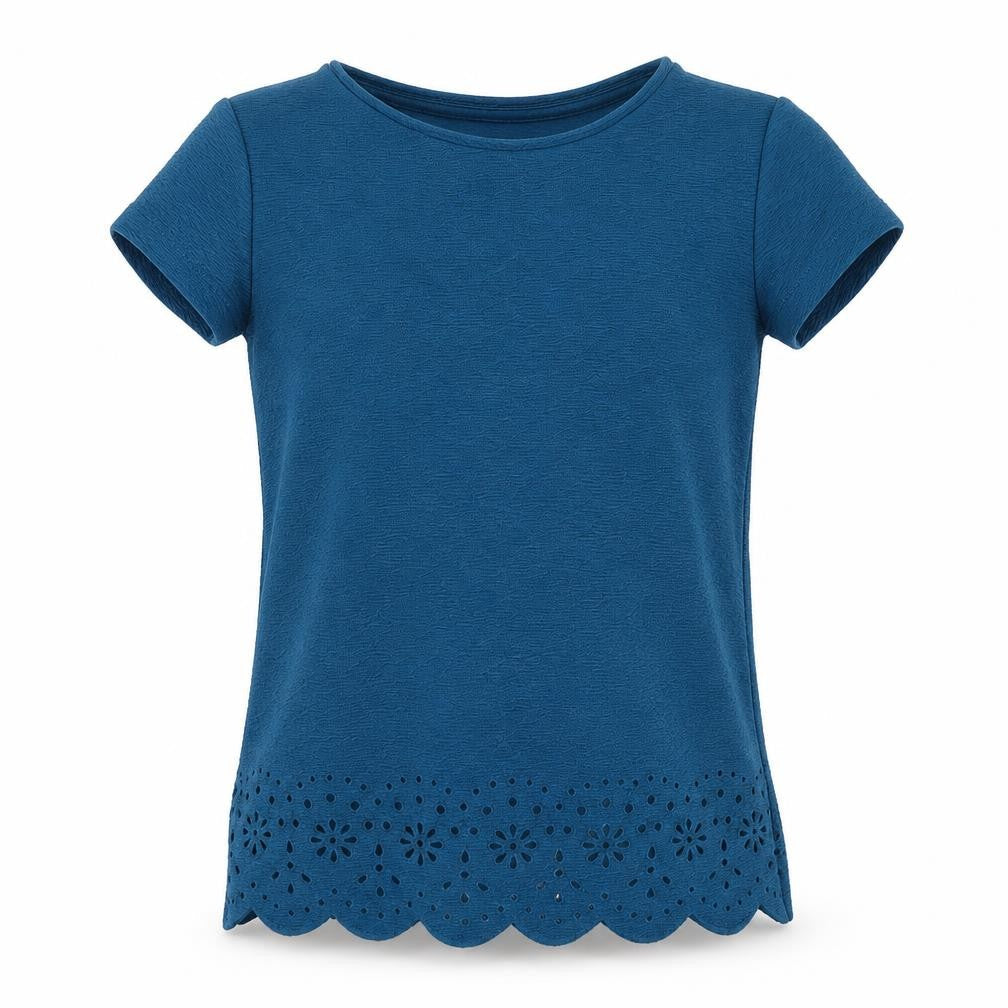 F&F  Girls Green   Basic T-Shirt Size 8-9 Years