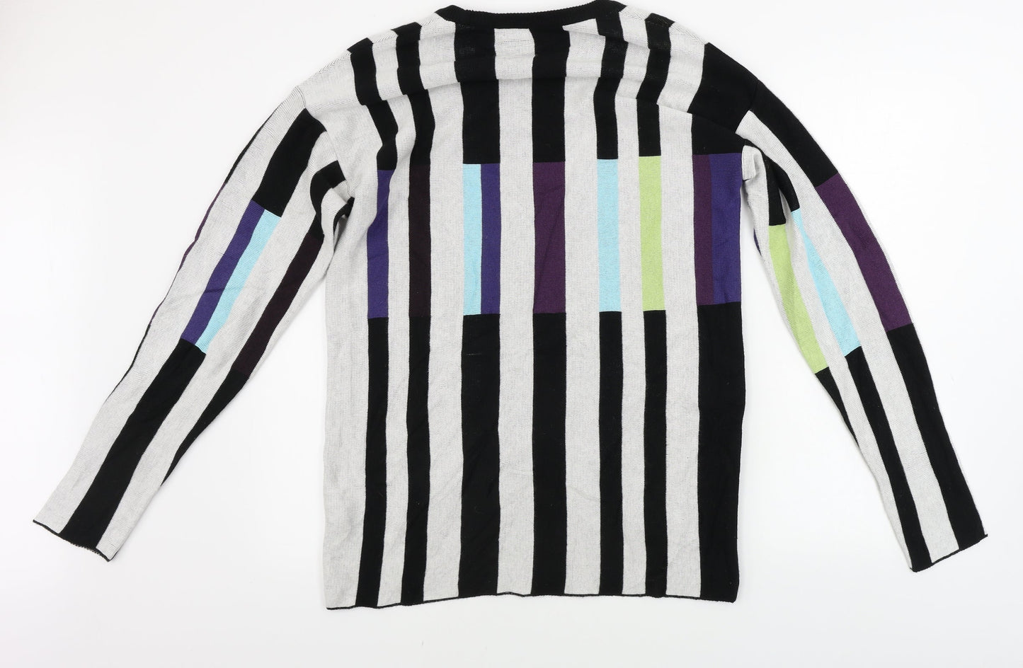 Preworn  Womens White Striped  Jumper Dress  Size M