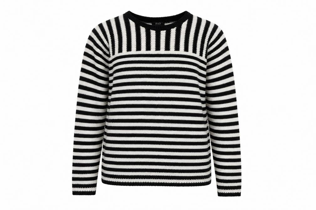 F&F  Womens Beige Striped  Pullover Jumper Size 10