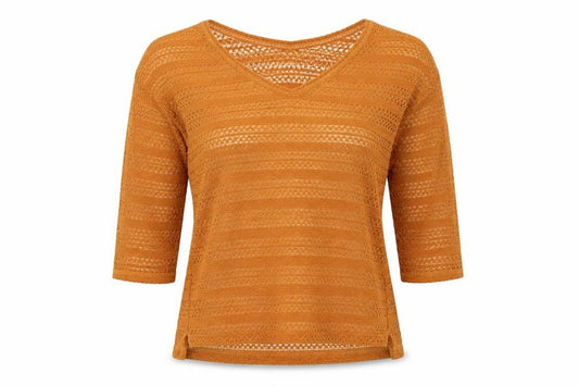 NEXT Womens Orange Geometric  Basic T-Shirt Size 10