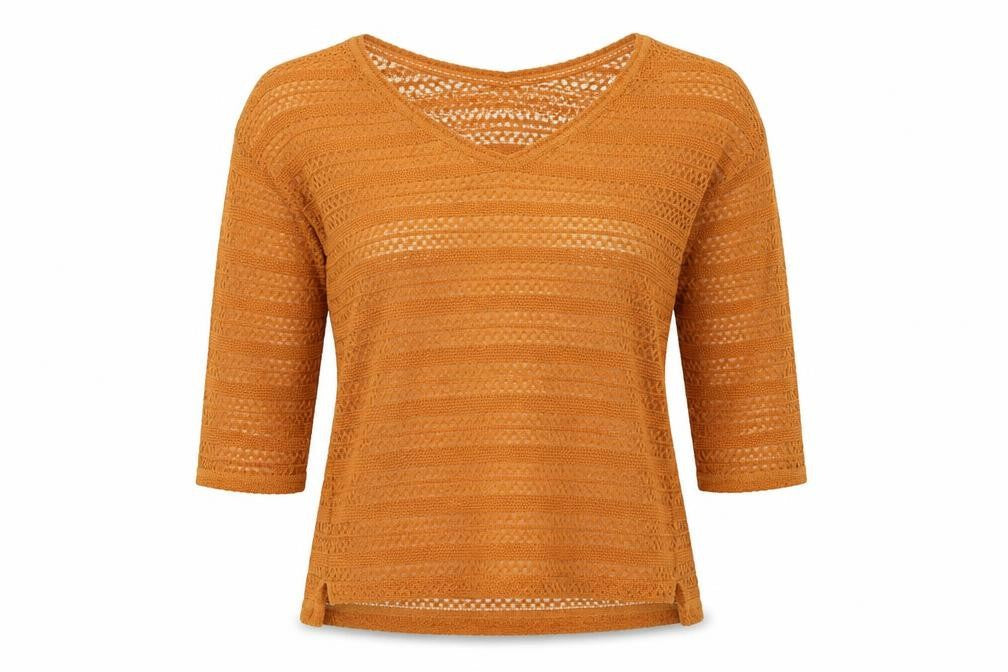 NEXT Womens Orange Geometric  Basic T-Shirt Size 10