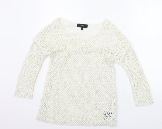 NEXT Womens White   Pullover Jumper Size 6