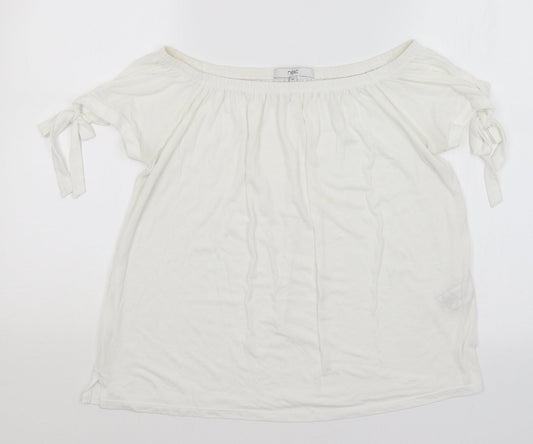 NEXT Womens White   Basic T-Shirt Size 14