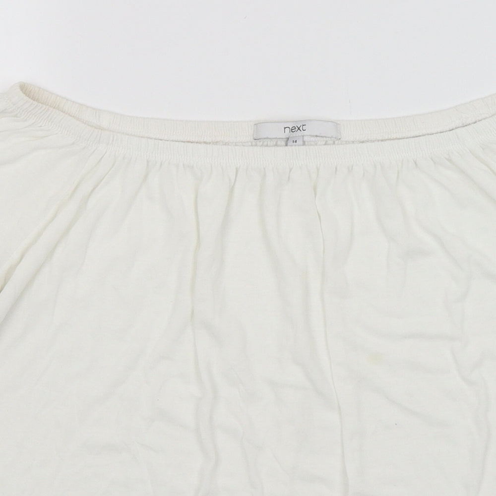 NEXT Womens White   Basic T-Shirt Size 14