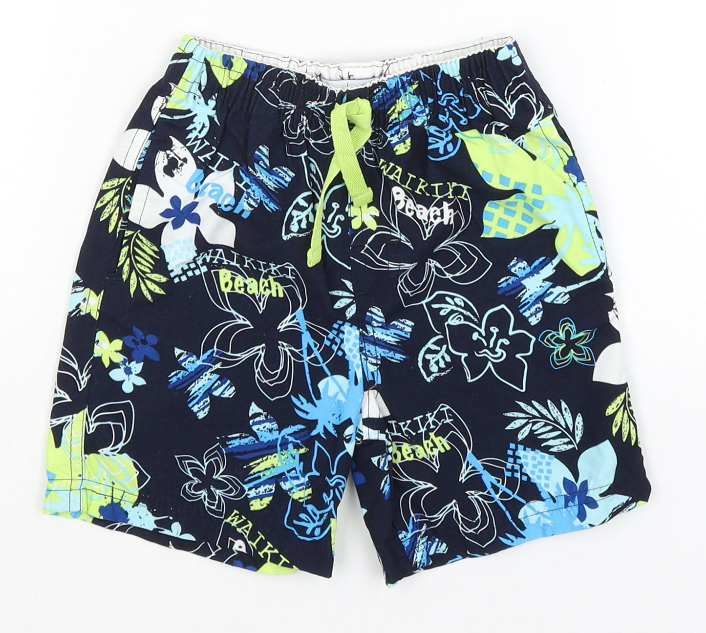 Early Days Baby Blue Floral  Cropped Trousers Size 12-18 Months  - Swim