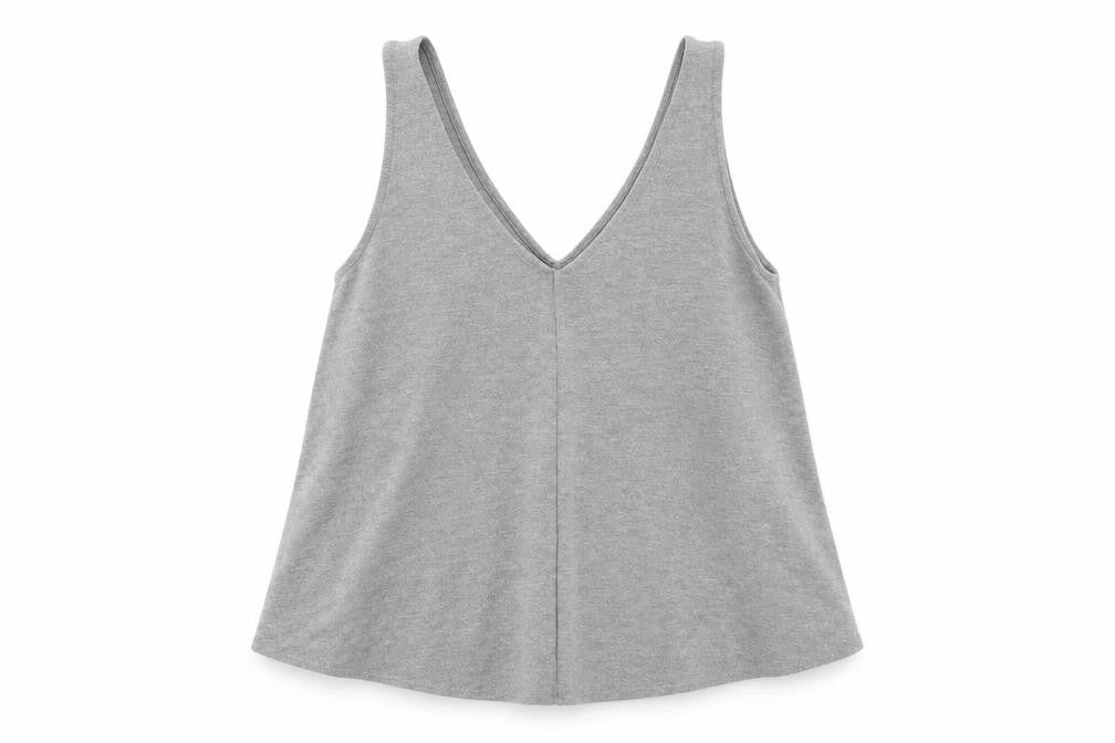 Topshop Womens Grey   Basic Tank Size 8