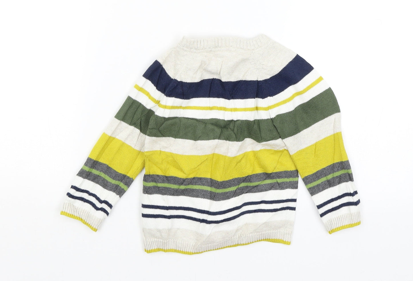 H&M Baby White Striped  Pullover Jumper Size 9-12 Months