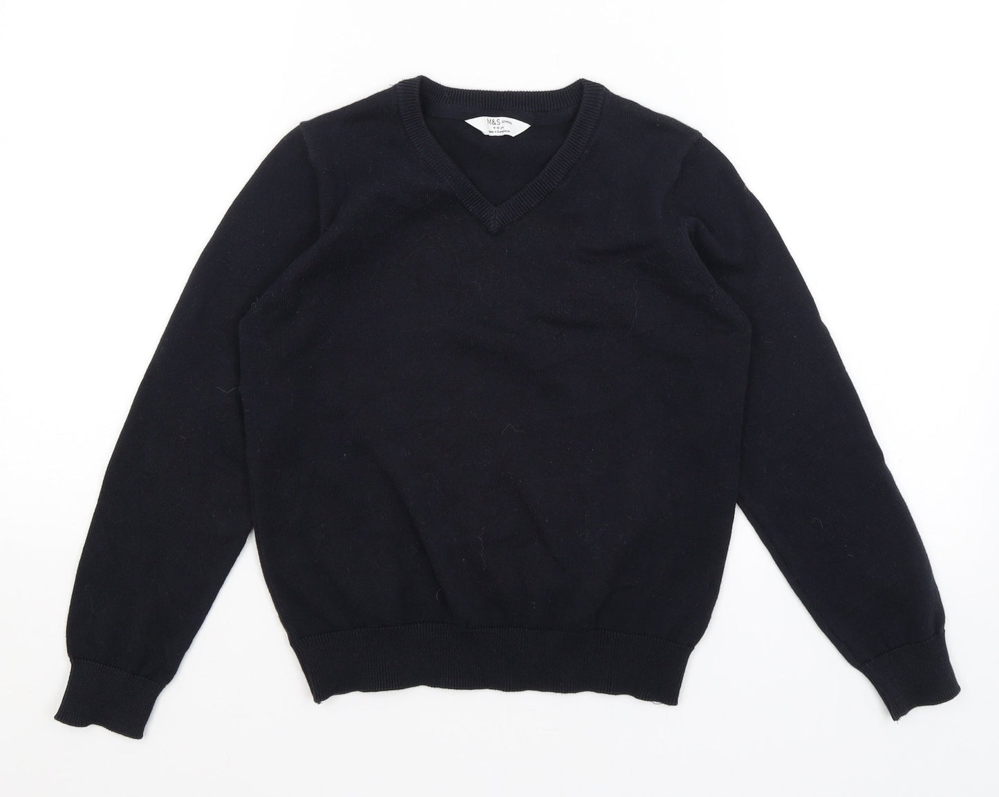 M&S Girls Blue   Pullover Jumper Size 9-10 Years