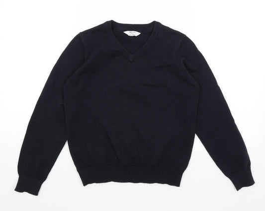 M&S Girls Blue   Pullover Jumper Size 9-10 Years