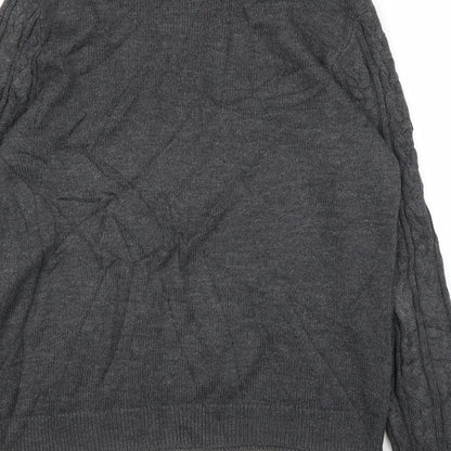 H&M Mens Grey   Pullover Jumper Size M