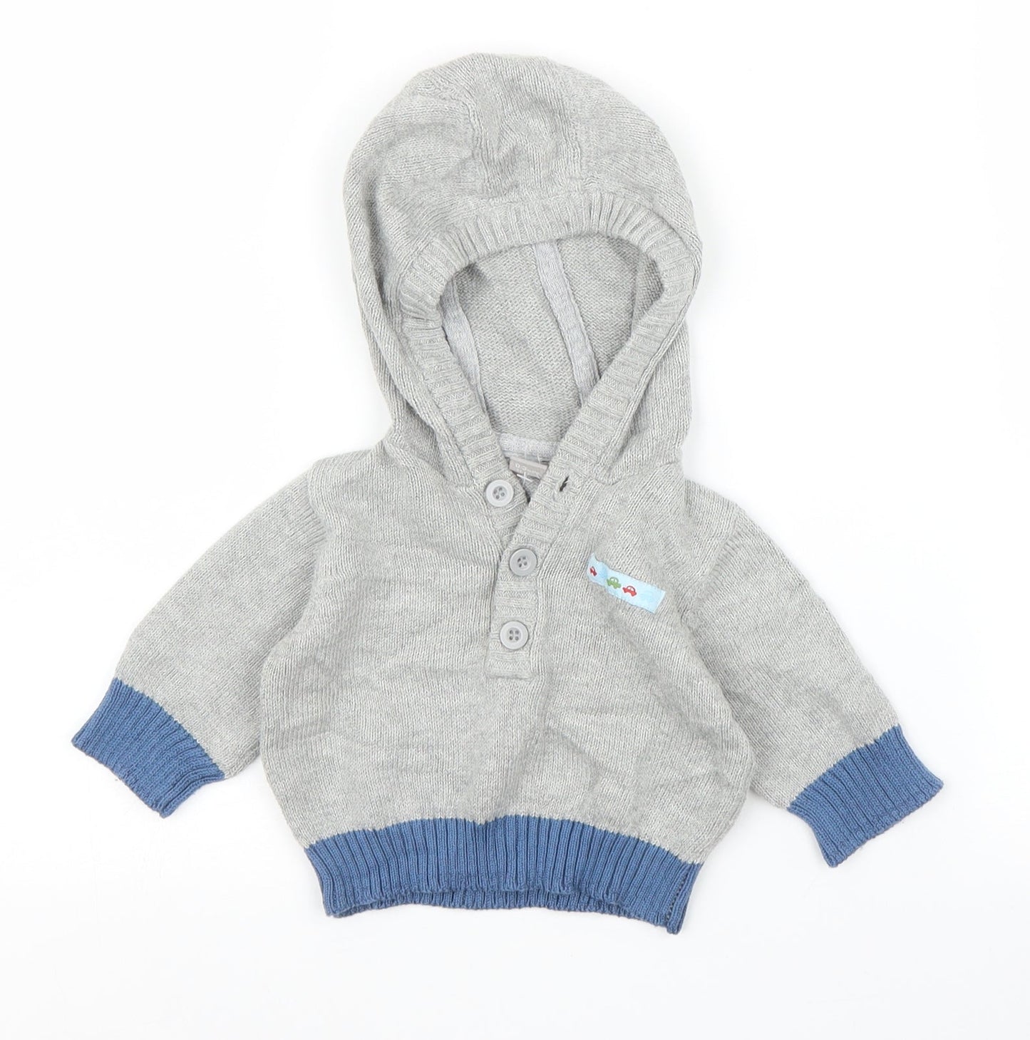 TU Boys Grey   Pullover Jumper Size 0-3 Months