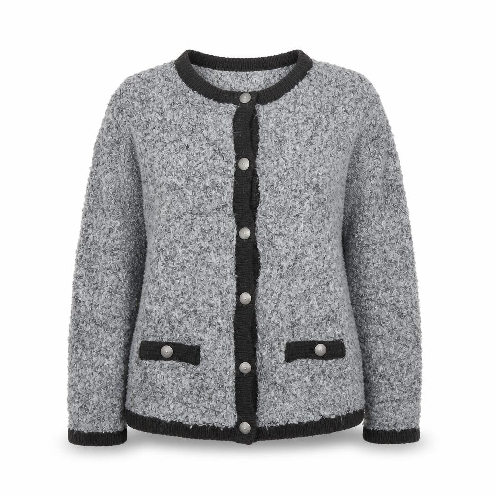 EWM Womens Grey   Cardigan Jumper Size S