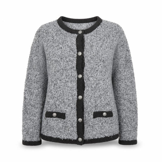 EWM Womens Grey   Cardigan Jumper Size S