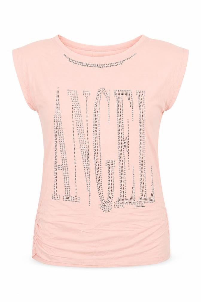 Elisa Immagine Womens Pink  Rayon Basic Blouse Size S
