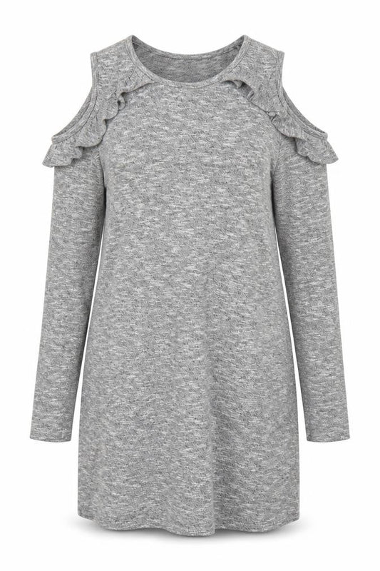 Womens Grey   Jumper Dress  Size L