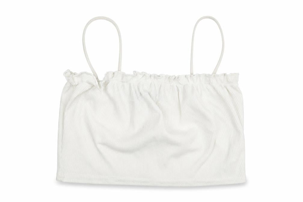 Nasty Gal Womens White   Cropped Tank Size 8