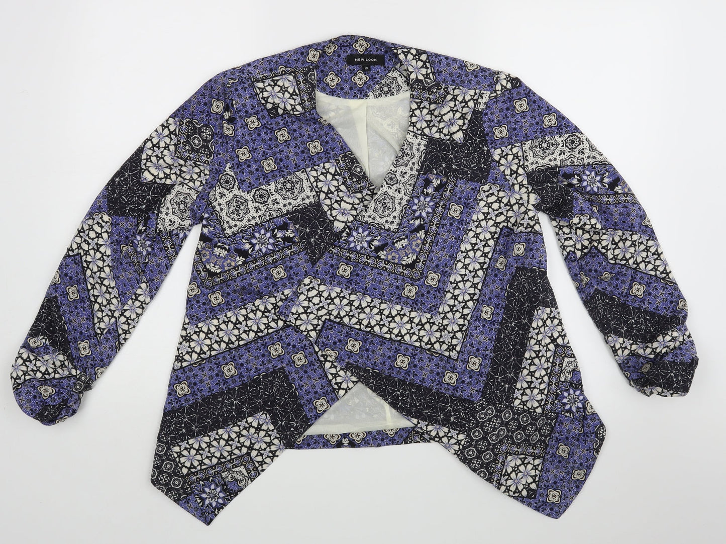 New Look Womens Blue Floral  Jacket  Size 10