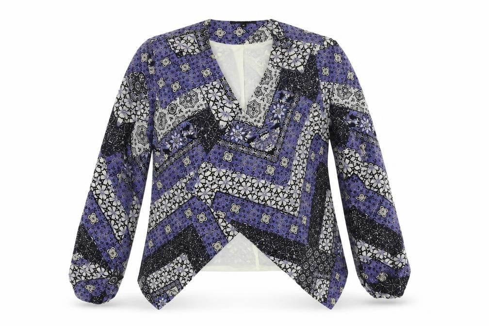 New Look Womens Blue Floral  Jacket  Size 10