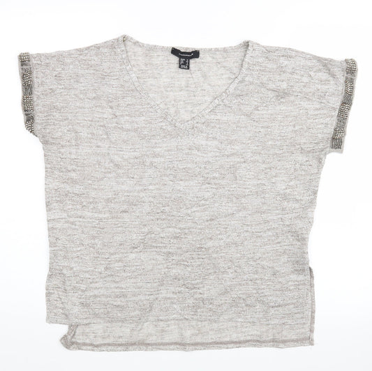 Atmosphere Womens Grey   Basic T-Shirt Size 12