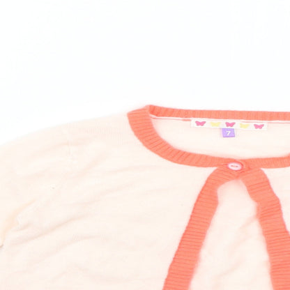 Preloved John Lewis Girls Multicoloured   Cape Jumper Size 6-7 Years - Detail