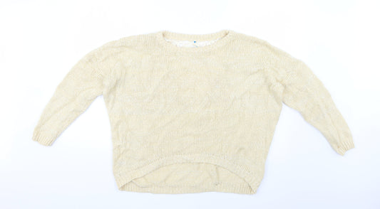 blue vanilla Womens Beige   Pullover Jumper Size M
