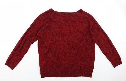 Preloved forever21 Womens Red   Pullover Jumper Size M - Back