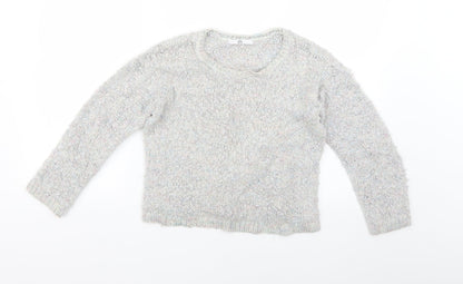 Marks & Spencer Girls Grey   Pullover Jumper Size 13-14 Years