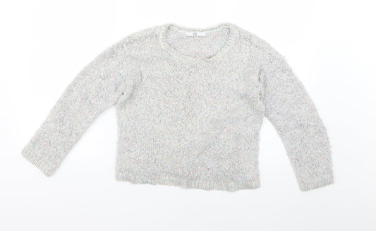 Marks and Spencer Girls Grey   Pullover Jumper Size 13-14 Years
