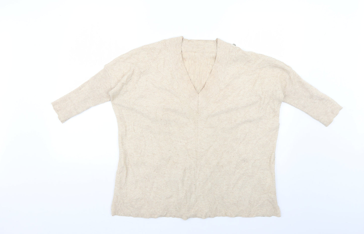 River Island Womens Beige   Pullover Jumper Size 6
