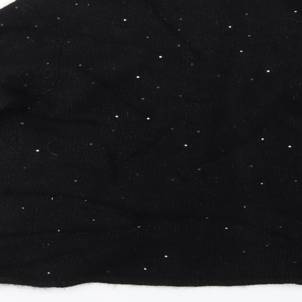 Marks and Spencer Womens Black   Cape Jumper Size 14