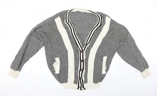 Cooperative Womens Beige Argyle/Diamond  Cape Jumper Size M