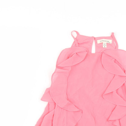 Monteau Womens Pink   Basic Blouse Size S