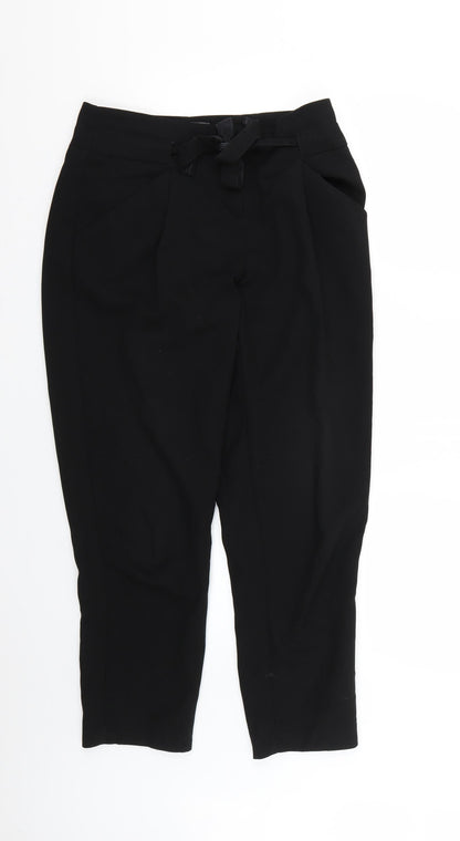 Additional front view of Atmosphere women’s black trousers, size UK 10, 24-inch leg