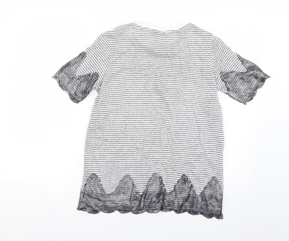marks Womens Multicoloured Striped  Basic Blouse Size 10