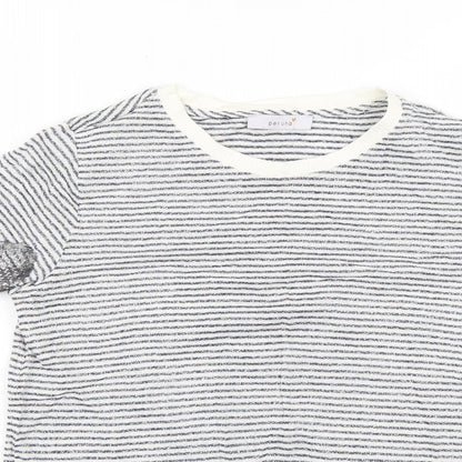 marks Womens Multicoloured Striped  Basic Blouse Size 10