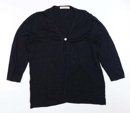St Bernard Womens Blue   Cardigan Jumper Size 14