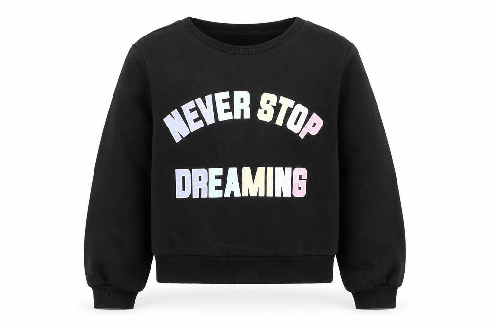 H&M Girls Black   Pullover Sweatshirt Size 11-12 Years