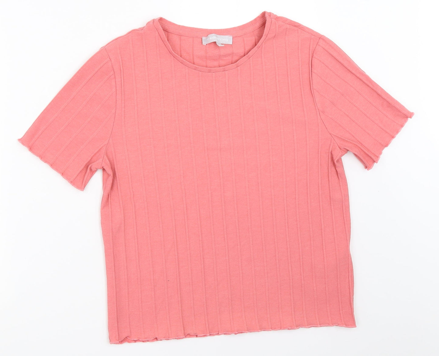 Red Herring Womens Pink   Basic T-Shirt Size 14