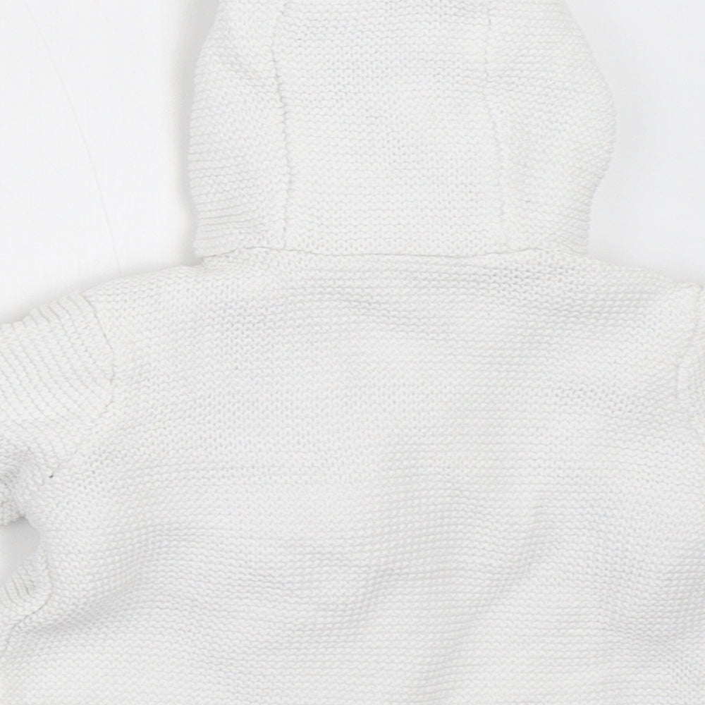 Mini Club Baby White   Cardigan Jumper Size 0-3 Months