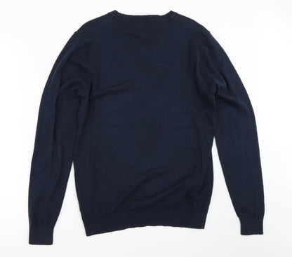 Preloved NEXT Mens Blue   Pullover Jumper Size S - Back