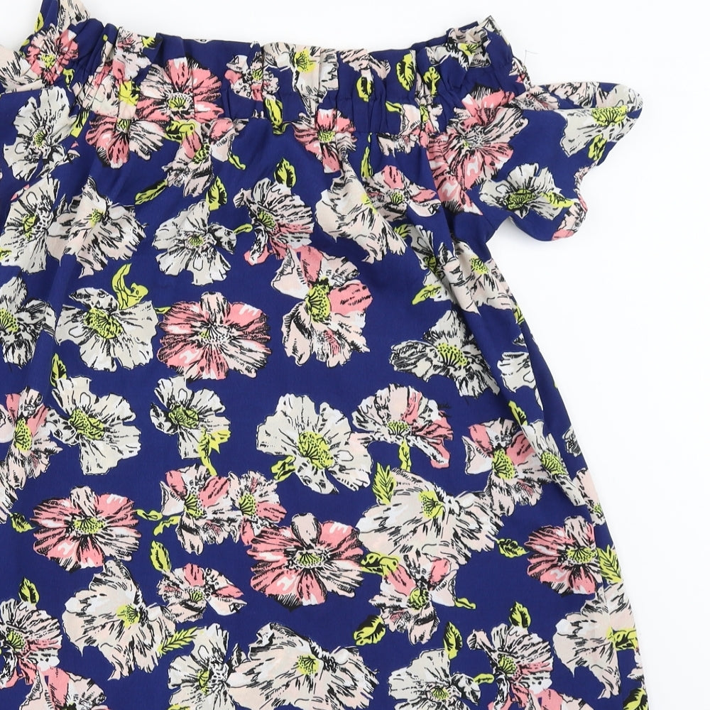 Atmosphere Womens Blue Floral  Shift  Size 10