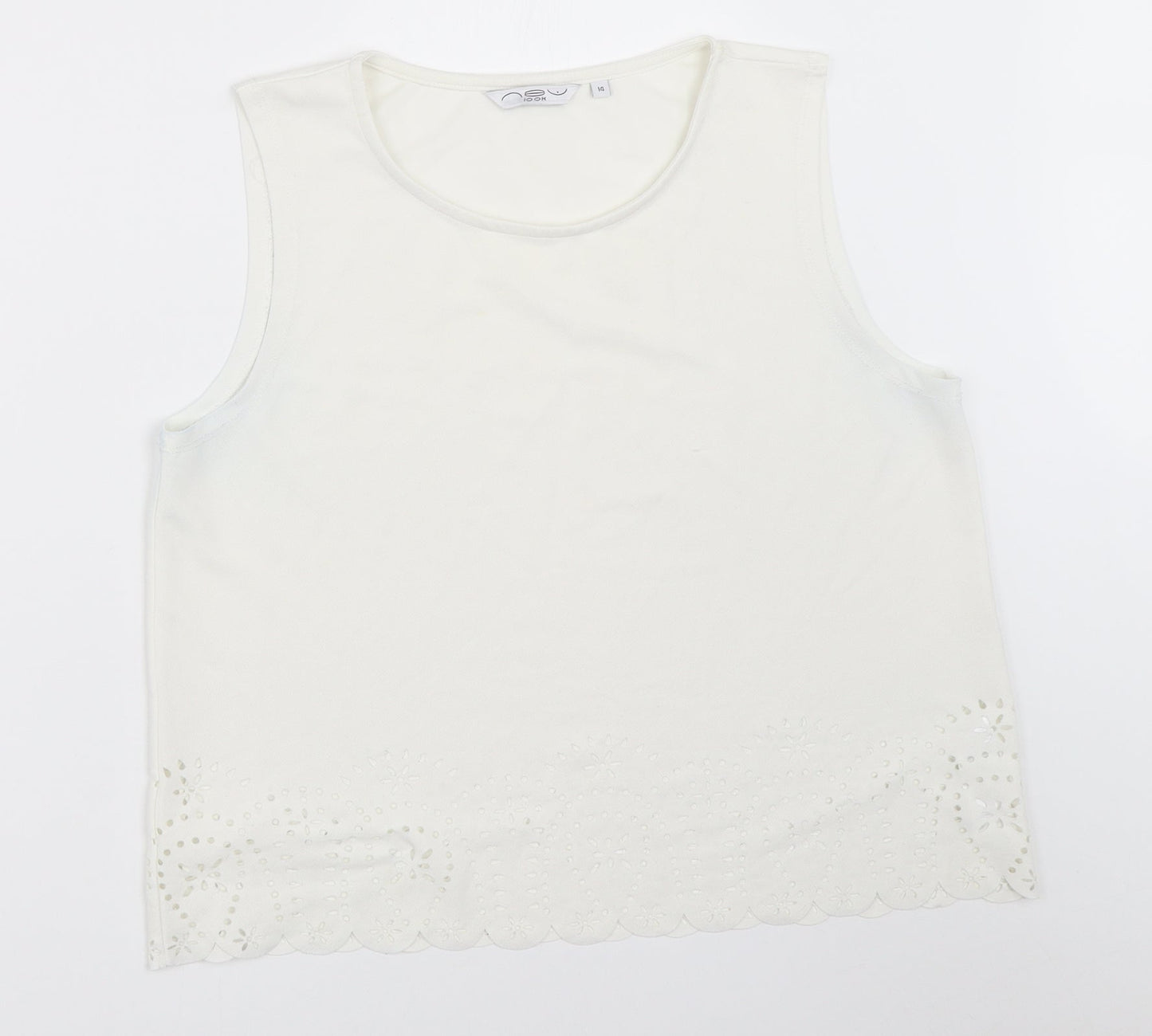 New Look Womens White   Basic Blouse Size 14