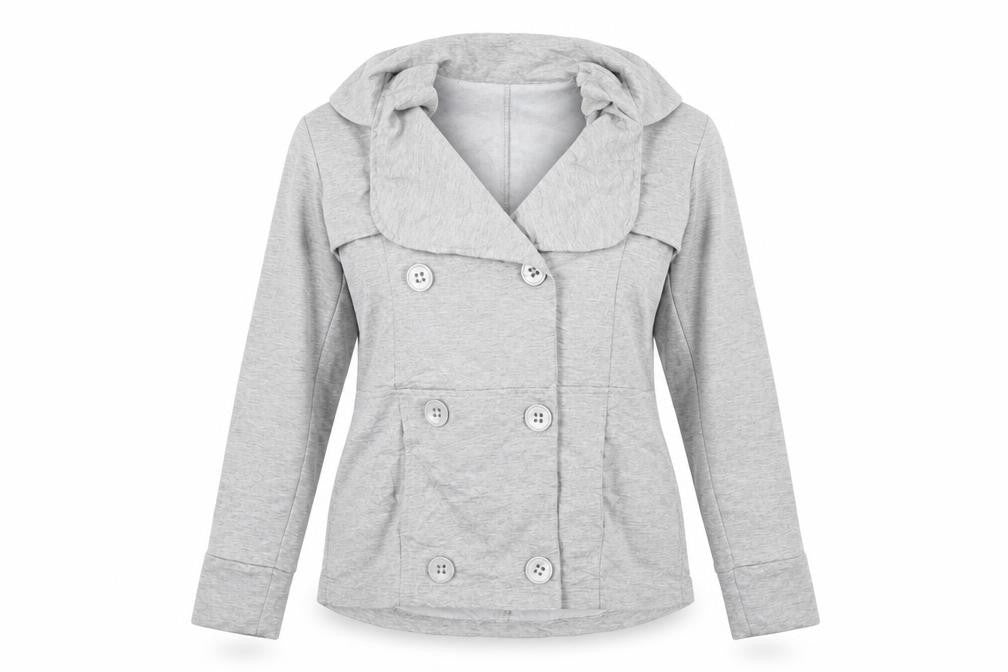Megi Womens Grey   Jacket  Size L