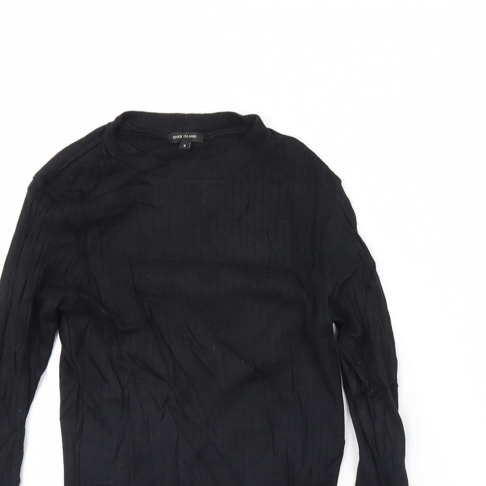 River Island Womens Black   Basic Blouse Size 8