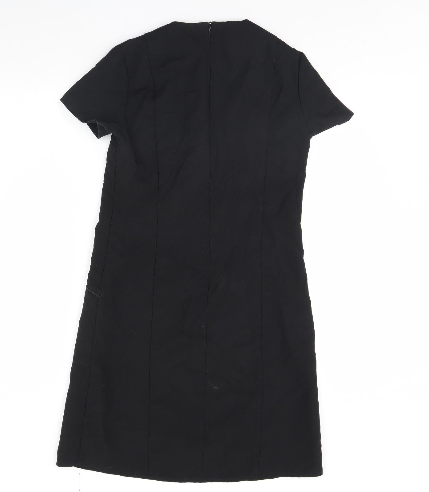 Simon Jersey Womens Black   Pencil Dress  Size 8