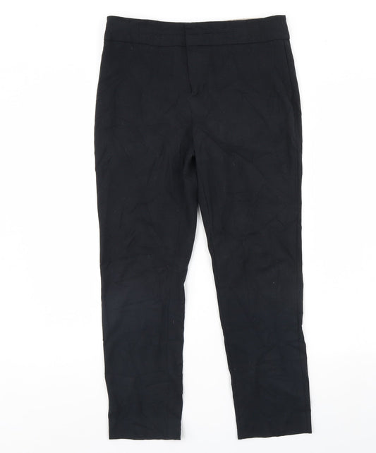 M&S Womens Black   Trousers  Size 10 L28 in