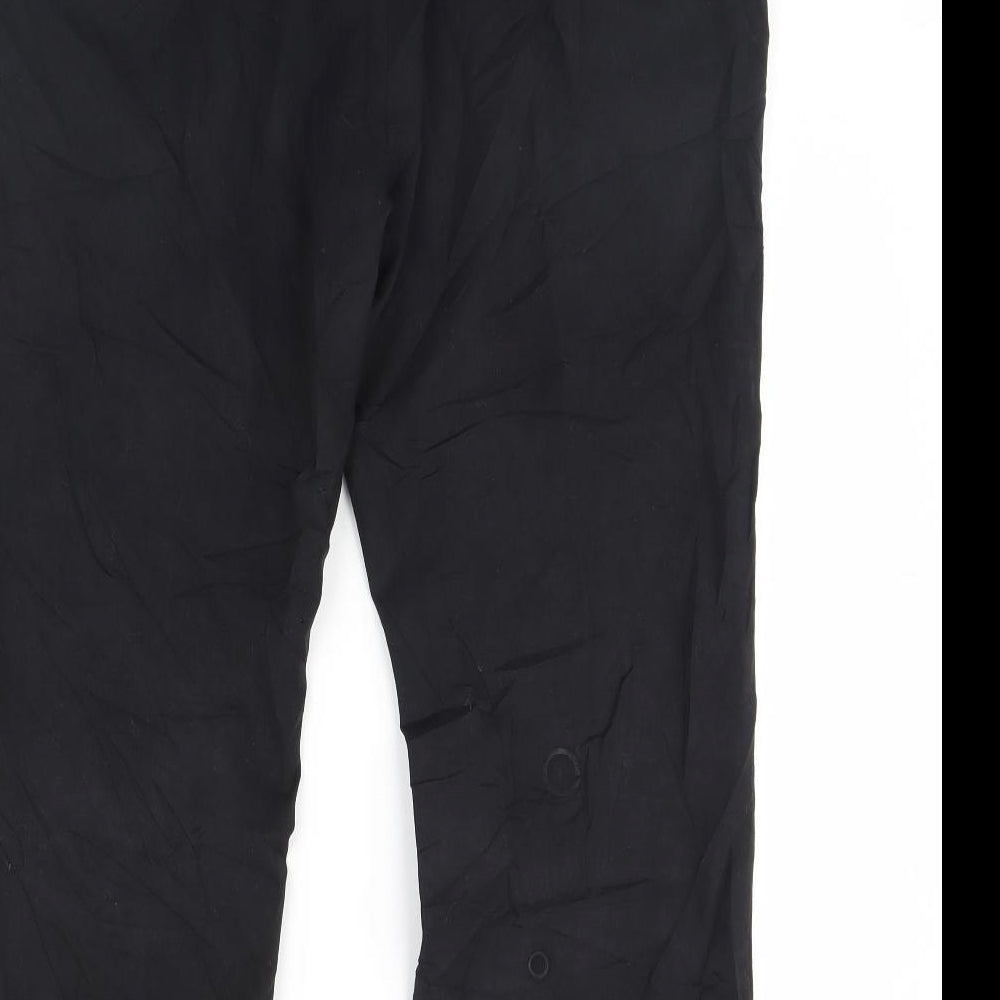 m&s Womens Black   Trousers  Size 16 L30 in